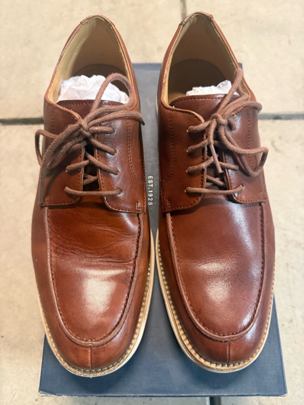 Cole haan - Classic Men's Brown Leather Lace-Up Shoes